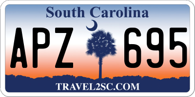 SC license plate APZ695