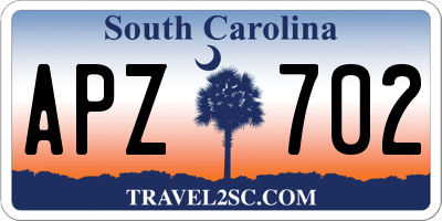 SC license plate APZ702
