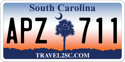 SC license plate APZ711