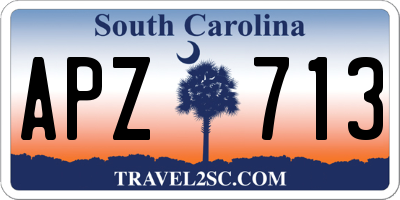SC license plate APZ713