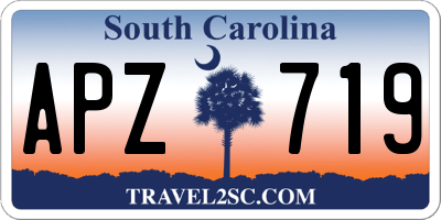 SC license plate APZ719