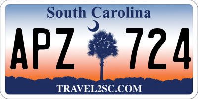 SC license plate APZ724