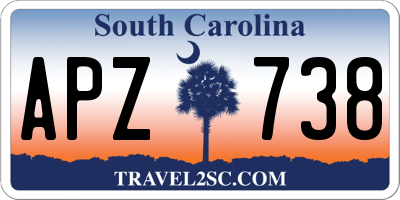 SC license plate APZ738