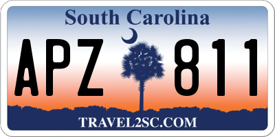 SC license plate APZ811