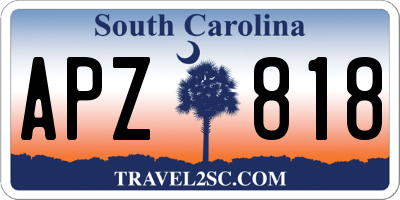 SC license plate APZ818