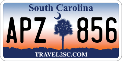 SC license plate APZ856