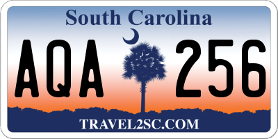 SC license plate AQA256