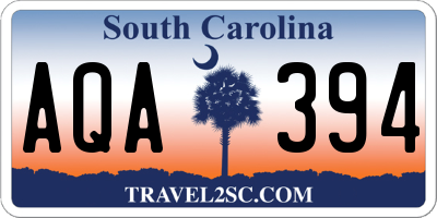 SC license plate AQA394