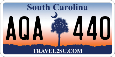 SC license plate AQA440