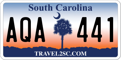 SC license plate AQA441