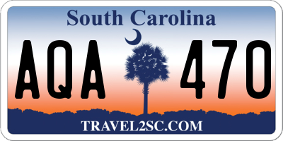 SC license plate AQA470