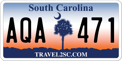 SC license plate AQA471