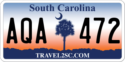 SC license plate AQA472
