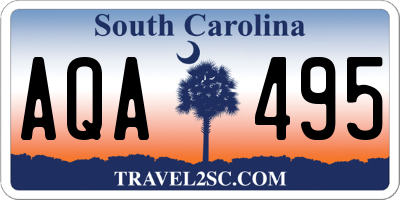 SC license plate AQA495