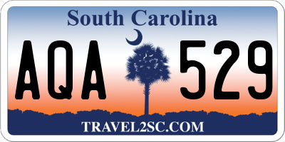 SC license plate AQA529