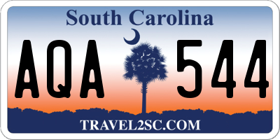 SC license plate AQA544