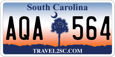 SC license plate AQA564