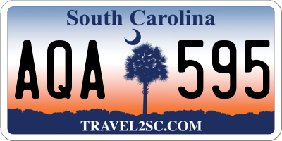 SC license plate AQA595