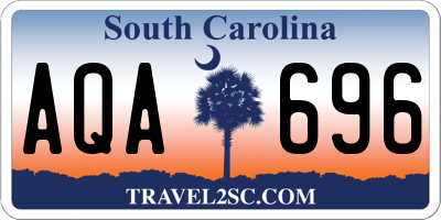 SC license plate AQA696