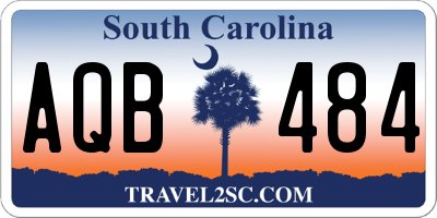 SC license plate AQB484