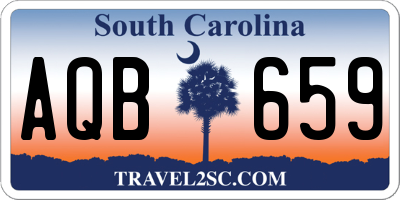 SC license plate AQB659