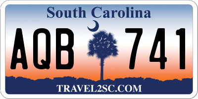 SC license plate AQB741