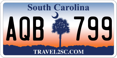 SC license plate AQB799