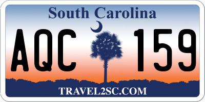 SC license plate AQC159