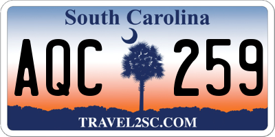 SC license plate AQC259
