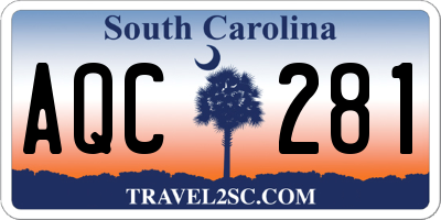 SC license plate AQC281