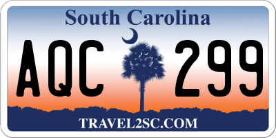 SC license plate AQC299