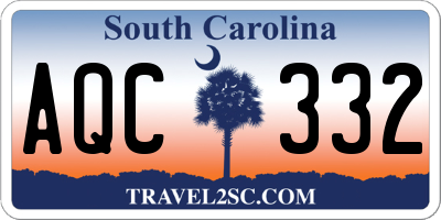 SC license plate AQC332