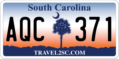 SC license plate AQC371