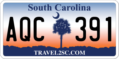 SC license plate AQC391