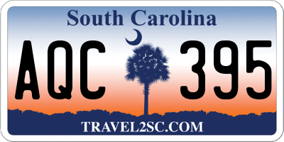 SC license plate AQC395