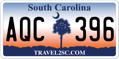 SC license plate AQC396