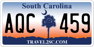 SC license plate AQC459
