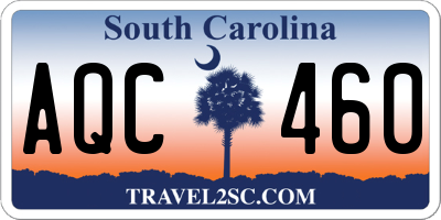SC license plate AQC460