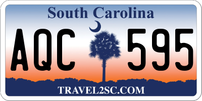 SC license plate AQC595