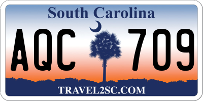 SC license plate AQC709