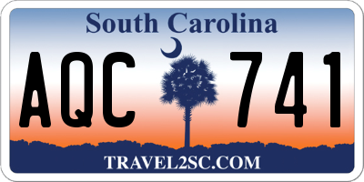 SC license plate AQC741