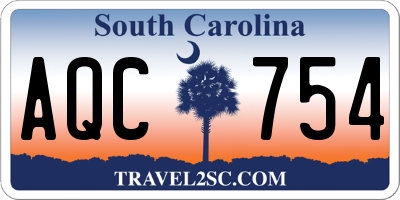 SC license plate AQC754