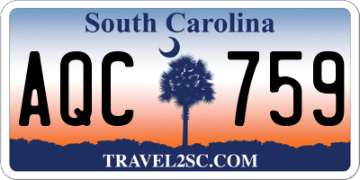 SC license plate AQC759