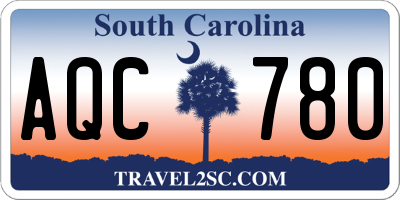 SC license plate AQC780