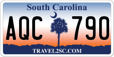 SC license plate AQC790