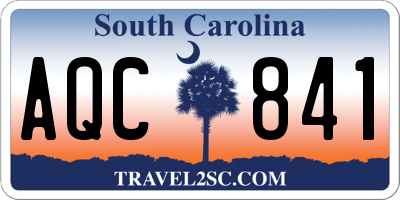 SC license plate AQC841