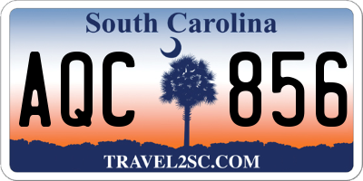 SC license plate AQC856