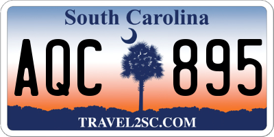 SC license plate AQC895