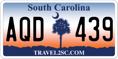SC license plate AQD439