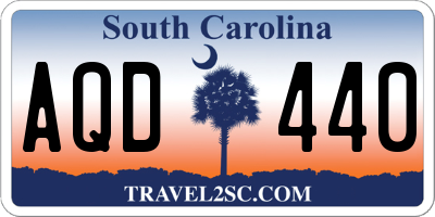 SC license plate AQD440